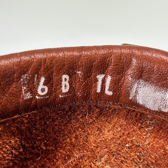 Tony Lama Vintage Brown Leather Lace‎ Up Western Riding Ankle Boots Size 6 - Picture 10 of 12